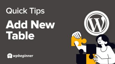 How to Add Tables in WordPress (Step by Step)