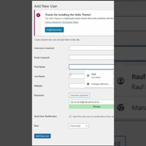 How to add a new user in wordpress #shorts #wordpress