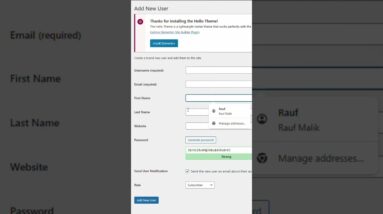 How to add a new user in wordpress #shorts #wordpress