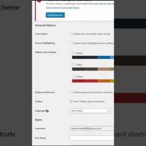 How to edit User Details in wordpress #wordpress #shorts