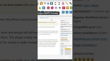 How to use disable emojis in wordpress #wordpress #shorts