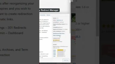 Must have plugin for redirects #shorts #wordpress