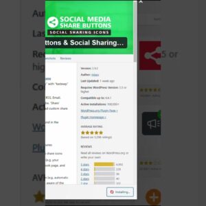 Top plugin for social sharing #short #wordpress