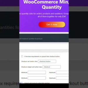 Setting Up WooCommerce Minimum  or Maximum Quantit  #shorts #wordpressdesigner