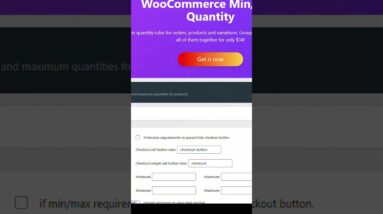 Setting Up WooCommerce Minimum  or Maximum Quantit  #shorts #wordpressdesigner