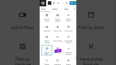 How to add mini cart in WordPress  #shorts #wordpress