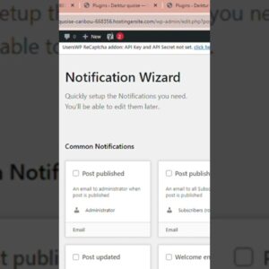 How to set up user notifications  in WordPress #shorts #wordpress