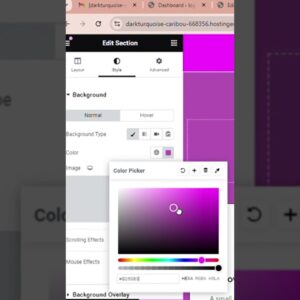 how to use color palette in wordpress #shorts #wordpress