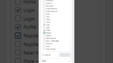 Menu settings in WordPress  #shorts #wordpress