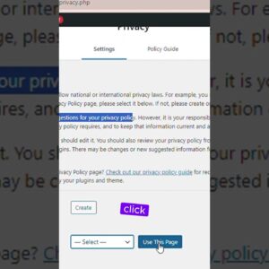 Privacy settings in WordPress #shorts #wordpress