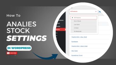 Analytics stock setting in WordPress