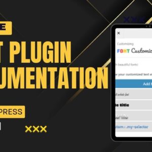 Font Plugin Documentation In WordPress