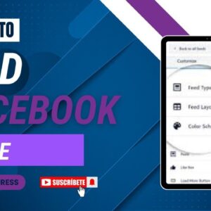 How To Add Facebook Page In WordPress