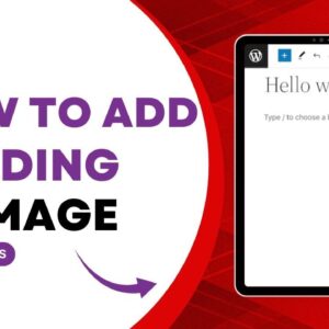 How To Add Heading On Image In WordPress