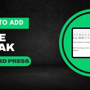 How To Add Page Break In WordPress