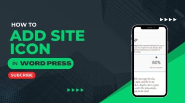 How To Add Site Icon In WordPress