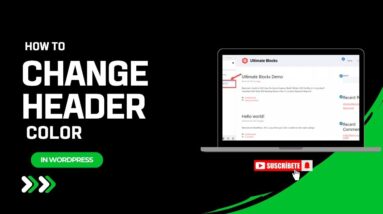 How To Change Header Color In WordPress