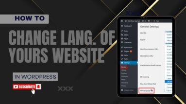 How To Change Language Of Your Website In WordPress