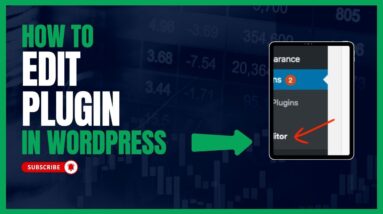 How to edit plugin in WordPress