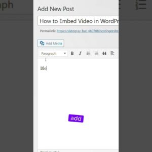 How to embed videos in posts in WordPress #shorts #wordpress