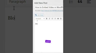 How to embed videos in posts in WordPress #shorts #wordpress