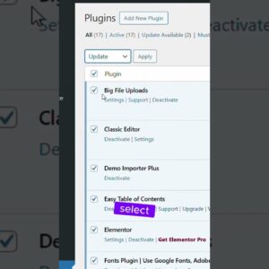 How to update installed plugins in WordPress #shorts #wordpress