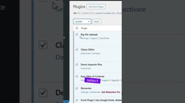 How to update installed plugins in WordPress #shorts #wordpress