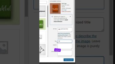 How to use SEO friendly images in WordPress #shorts #wordpress