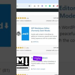 How to use the markdown editor in wordpress  #shorts #wordpress