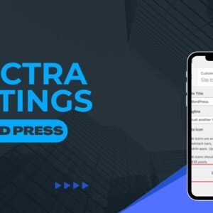 Spectra settings in WordPress