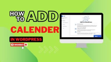 How To Add Calendar In WordPress