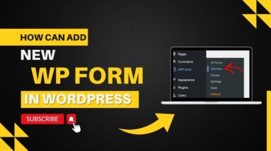 How To Add New WP Form In WordPress