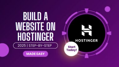 How To Build A Website On Hostinger [MADE EASY]