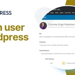 Open User WordPress Org In WordPress