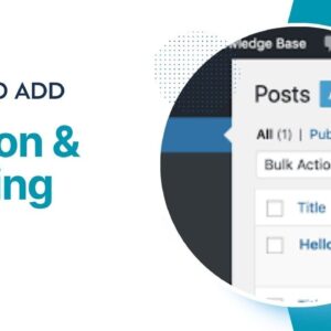 How To Add Button And Different Settings In WordPress