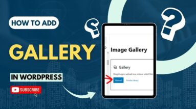 How To Add Gallery In WordPress