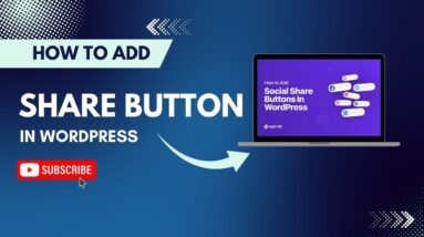 How To Add Share Button In WordPress