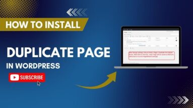 How To Install Duplicate Page Plugin In WordPress