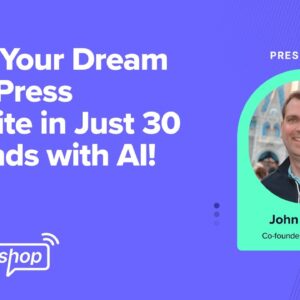 Build Your Dream WordPress Website in Just 30 Seconds with AI!